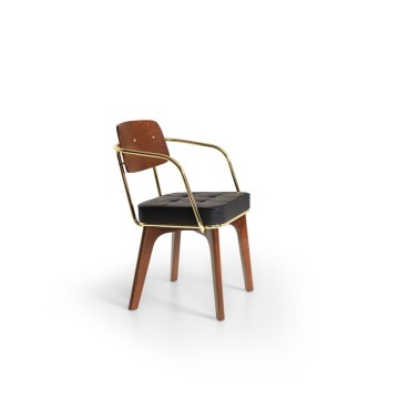 Chai Plus Gold Ahşap Sandalye